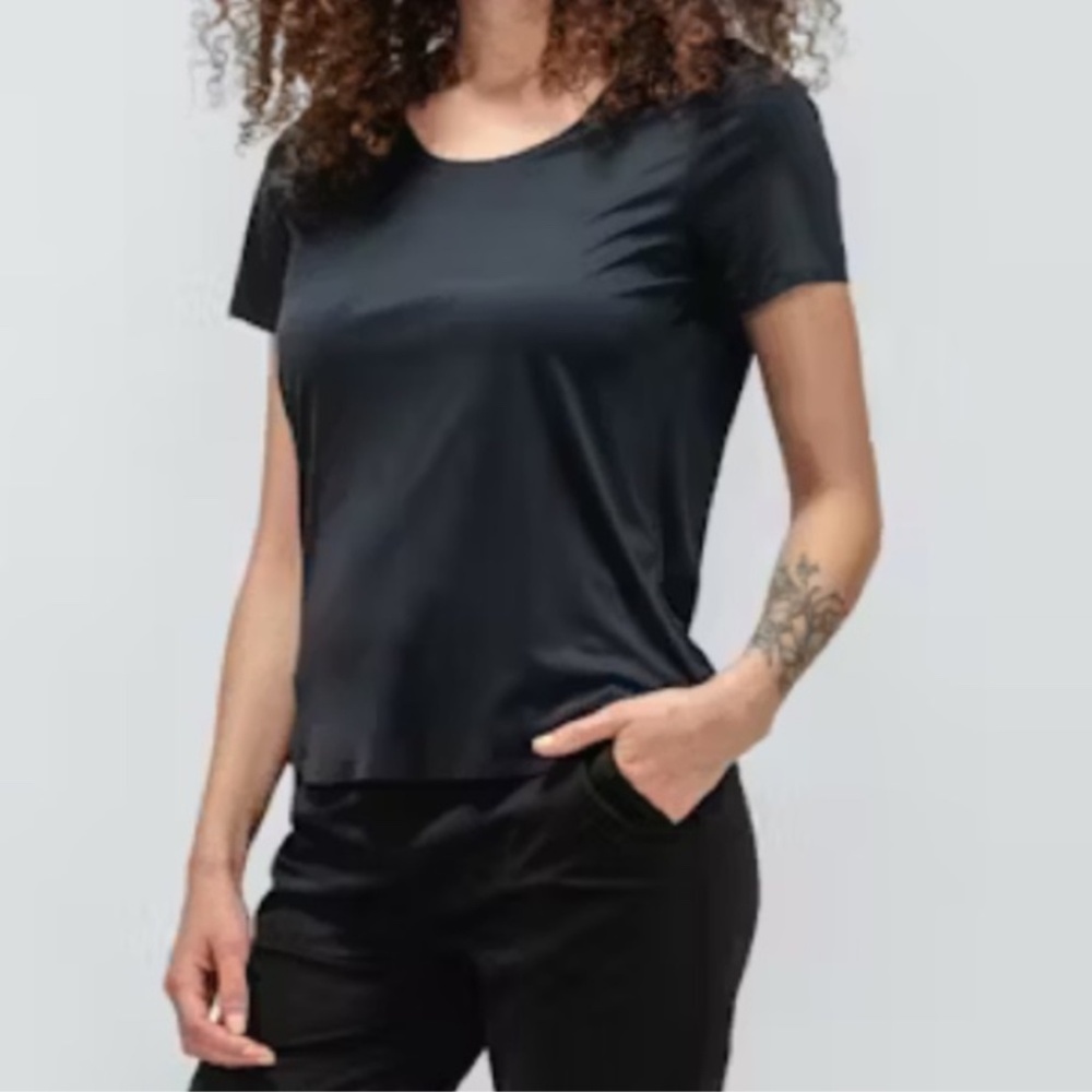 Ministry of Supply Black Luxe Touch Tee Size XXS New with Tag
